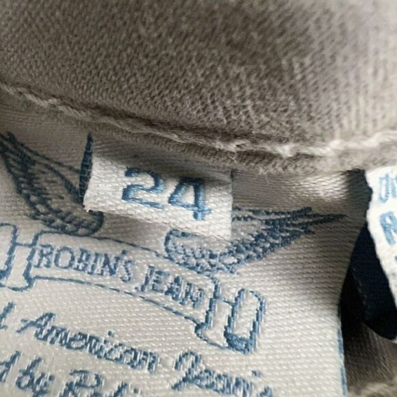 Women's Robin's Jean Silver Grey "Jane" Skinny Jeans Size 24 Embellished - Picture 9 of 12